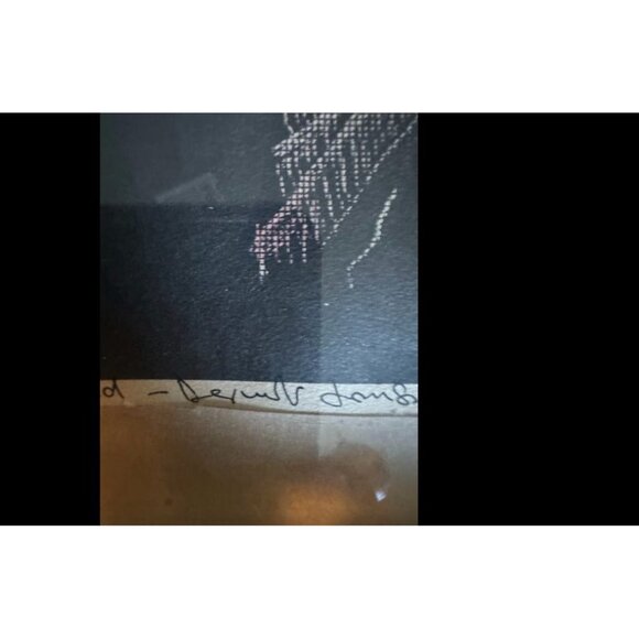 Lino Cut Coloured & Numbered Print Titled Louis Sun 1979 In Frame - Picture 7 of 12